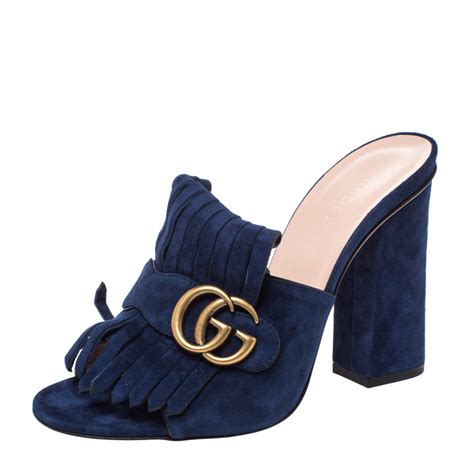 gucci navy blue satin sandals shoes|gucci snakeskin sandals.